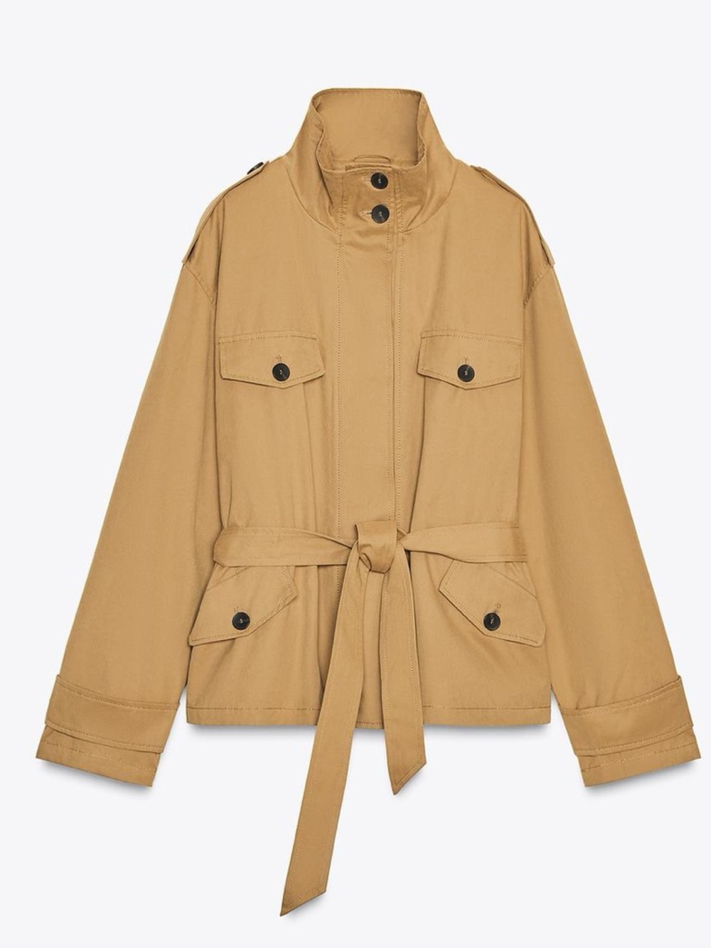 Zara Short Trench Coat - Picture 3 of 10
